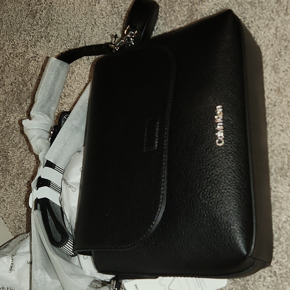 Calvin Klein Shoulder Bag with Removable Crossbody Strap